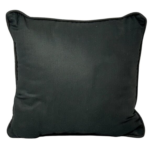 Black Labrador Tapestry Throw Pillow Plaid Border Black Back 12 In Square - Picture 3 of 6